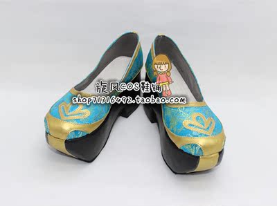 taobao agent LoveLive Fu Shen Awakening Xuan Lase painted COSPLAY shoes boots to draw custom embroidery cos shoes