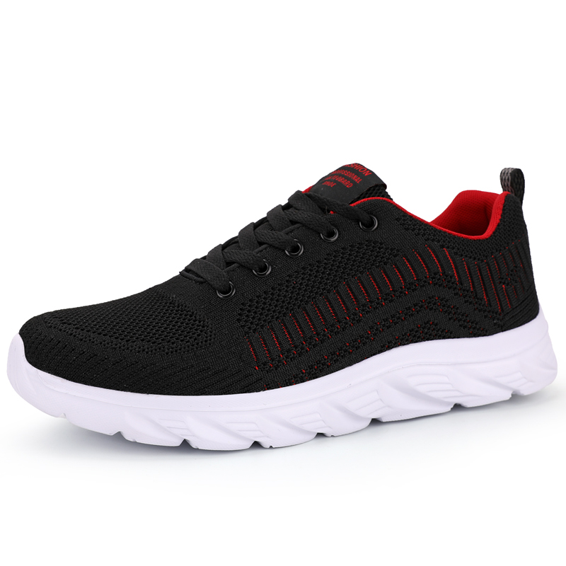 9022 black red men's shoes