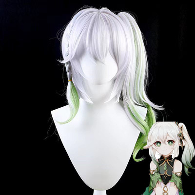 taobao agent Specials Nahida Naxi COS COS wigs and dyeing gradient gradient tiger clip horsetail