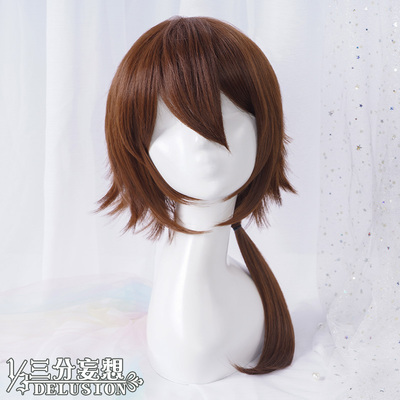 taobao agent Three -point delusional girlfriend cos Leo wig wigs, bangs single ponytail short hair cosphaz fake hair