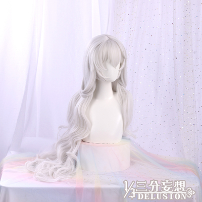 taobao agent Three -point delusion tomorrow's Ark COS clothing morning COSPALY wig wavy roll cos accessories props