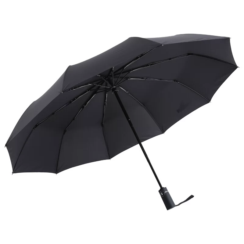 美度 M3351 三折自动开收晴雨伞黑色(把)-把