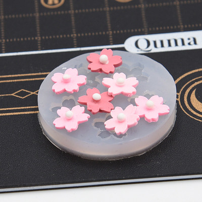 taobao agent Ultra -light clay petals handmade resin micro -shrinking flowers cherry blossom DIY making silicone stereo mold