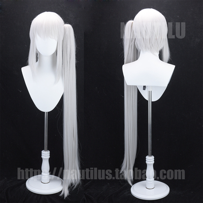 taobao agent Wig Azur Route Drek Wigster Silver White Side COSPLAY wig