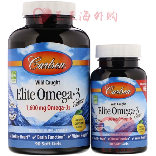 American Carlson Labs Elite Omega-3 Essence Вегетарианский рыбий жир 1600 мг120 капсулы