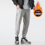 Демисезонные штаны, утепленные повседневные брюки, оверсайз, на шнурках