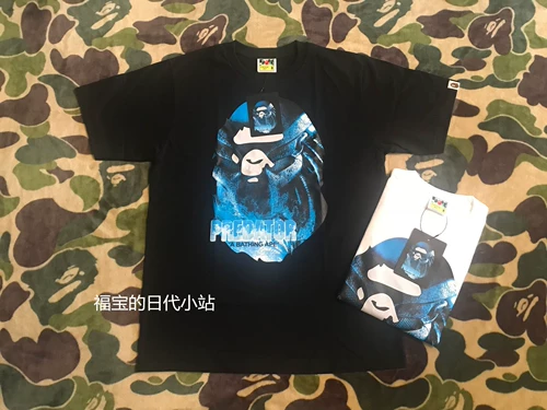 Fubao Spot Bape Iron Blood Warrior Co -Brice Blue Big Ape Человеческая голова короткая -шар