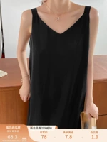 Черная длинная юбка для беременных, майка, летнее платье, большой размер