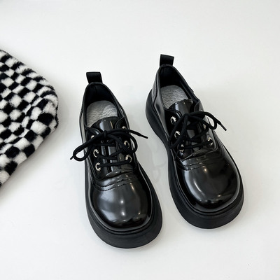 taobao agent High footwear platform English style, loafers, punk style, British style
