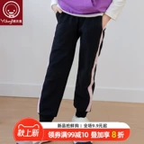 Детские демисезонные хлопковые осенние штаны для девочек, подходит для подростков