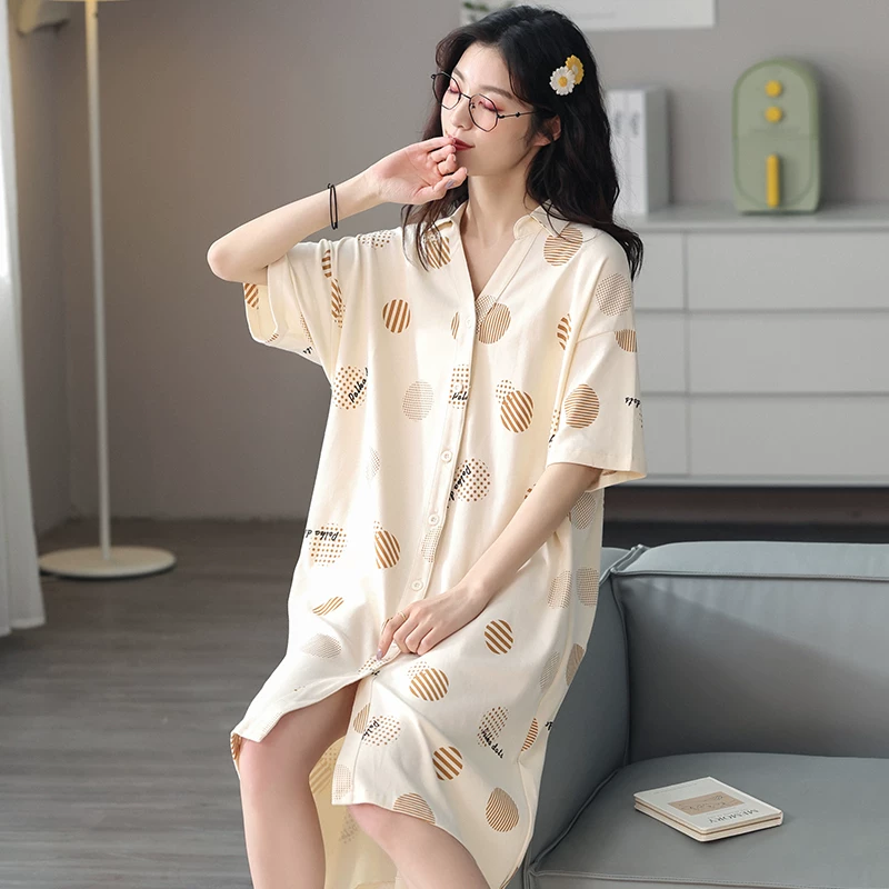 Pijama, хлопковое летнее платье, тонкая рубашка, длинная кардиган, длинная юбка, плюс размер