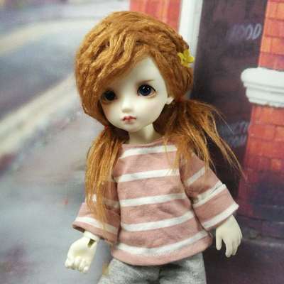 taobao agent New product BJD SD 3 4 6 8 12: 9 10 12 cm Small head circumference plush cloth hair wig