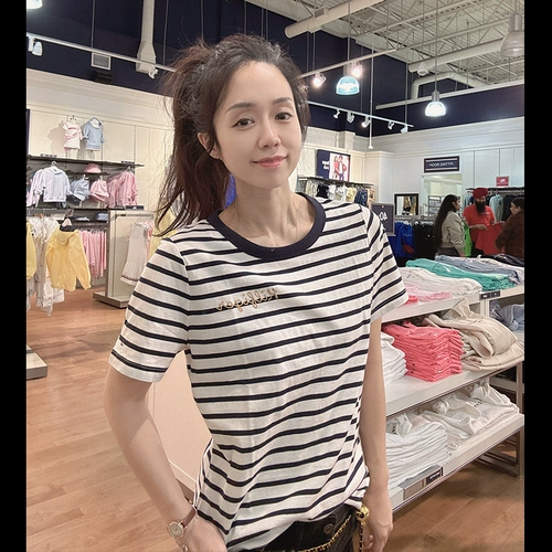 Tommy hilfiger, хлопковая футболка с коротким рукавом, оверсайз, с вышивкой, с печатью вашего логотипа