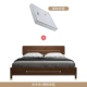 Giường gỗ rắn Bắc Âu 1,8 mét giường đôi hiện đại tối giản mới Trung Quốc sang trọng kinh tế Nhật Bản 1.5 phòng ngủ chính giường cưới - Giường