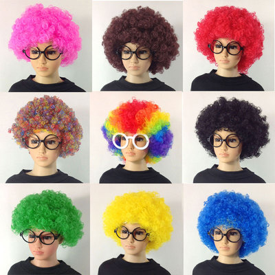 taobao agent Explosive clown, pseudonym head cover color adult children's performance funny head set of kindergarten dancing performance props