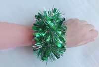 Зеленый и серебряный шелк