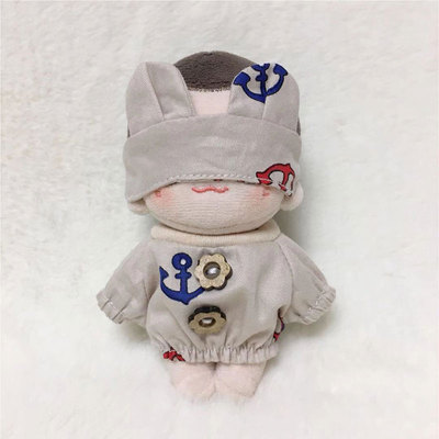 taobao agent Baby clothing 10cm pajamas eye mask set star doll doll dolls ten centimeters cotton dolls and clothing spot