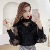 Весенняя рубашка, модный фонарь, лонгслив, популярно в интернете, 2020, в корейском стиле