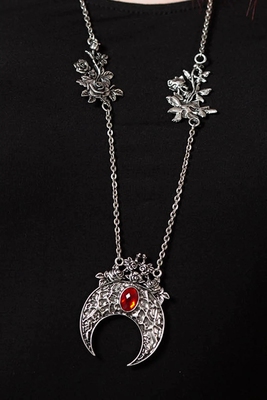 taobao agent Killstar Gothic Dark Witch Niche Retro Moon Red Gem Counter