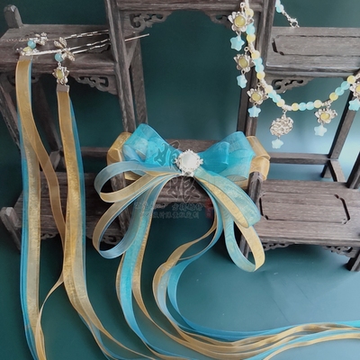 taobao agent Genuine hair accessory, Hanfu with tassels, gradient