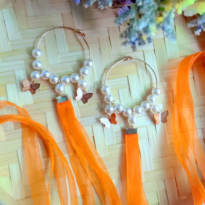 taobao agent Yao meets the Shenli hair ring hair ring, the big Qiao Piaozu, the pony tail rumor orange Hanfu headwear orange bracelet step shakes