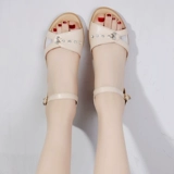 Летние сандалии, комфортная обувь для беременных для матери, из натуральной кожи, мягкая подошва, для среднего возраста, большой размер