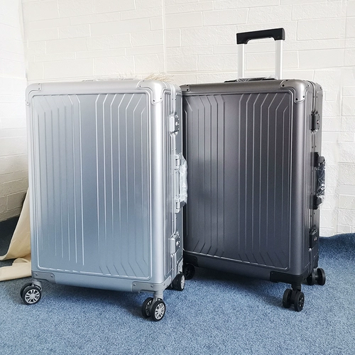 Металлический вместительный и большой чемодан, алюминиево-магниевый сплав, 20 дюймов