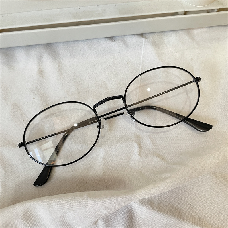 Large oval black transparent film