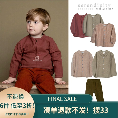 ▲ 22AW Сток!Дания в Серендипити Детская длинная рубашка багажник 33