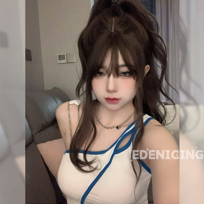 taobao agent Lifelike bangs, helmet, internet celebrity, Lolita style