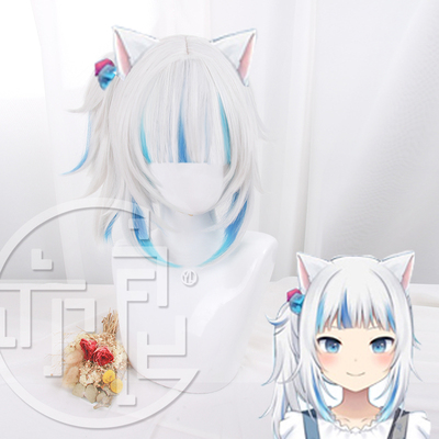 taobao agent Yiliang HololiveGawRgura Karwa Gula Monova New Clothing New Clothing Cat Shark/Shark COS wig