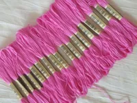Линия розовой вышивки 18 поперечной вышивкой линия ручной вышивки линия вышивки отсутствует цвет хлопковой линии № 603 Бесплатная доставка