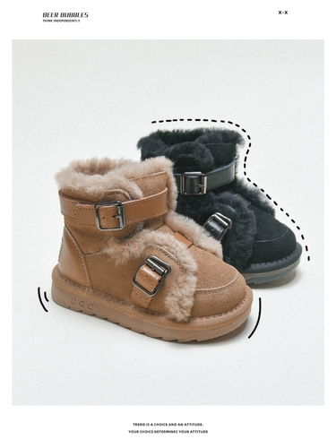 Зимние флисовые детские сапоги для мальчиков, удерживающая тепло обувь, 2022