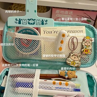 taobao agent High quality capacious Japanese universal multilayer pencil case, internet celebrity