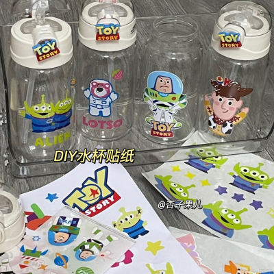 taobao agent Cartoon Creative DIY Cup Sticker Bath Light Year Storage Box Stick Patch PVC Anime Waterproof Sticker