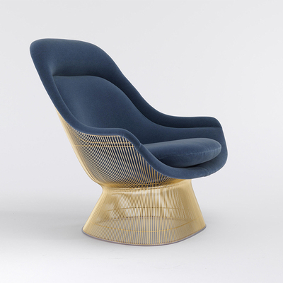 Platner скандинавский дизайнерский легкий роскошный металлический стул для отдыха на балконе из нержавеющей стали, домашний стул для гостиной, железный тканевый стул