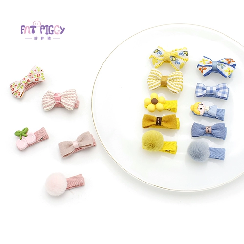 Детский аксессуар для волос, детское ювелирное украшение, челка с бантиком, безвредная заколка для волос для раннего возраста, не повреждает волосы