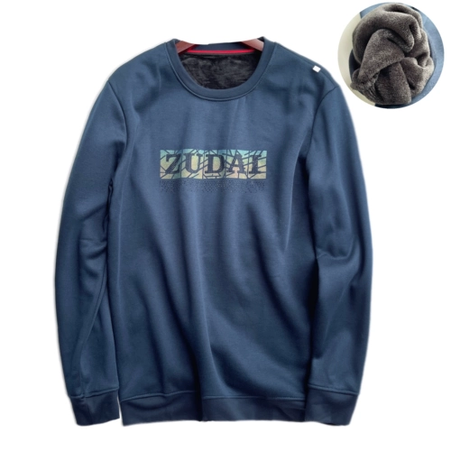 Мужской утепленный материал, спортивная универсальная толстовка для отдыха, круглый воротник