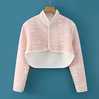 Длинные рукава из воздушного хлопка [розовые животные]