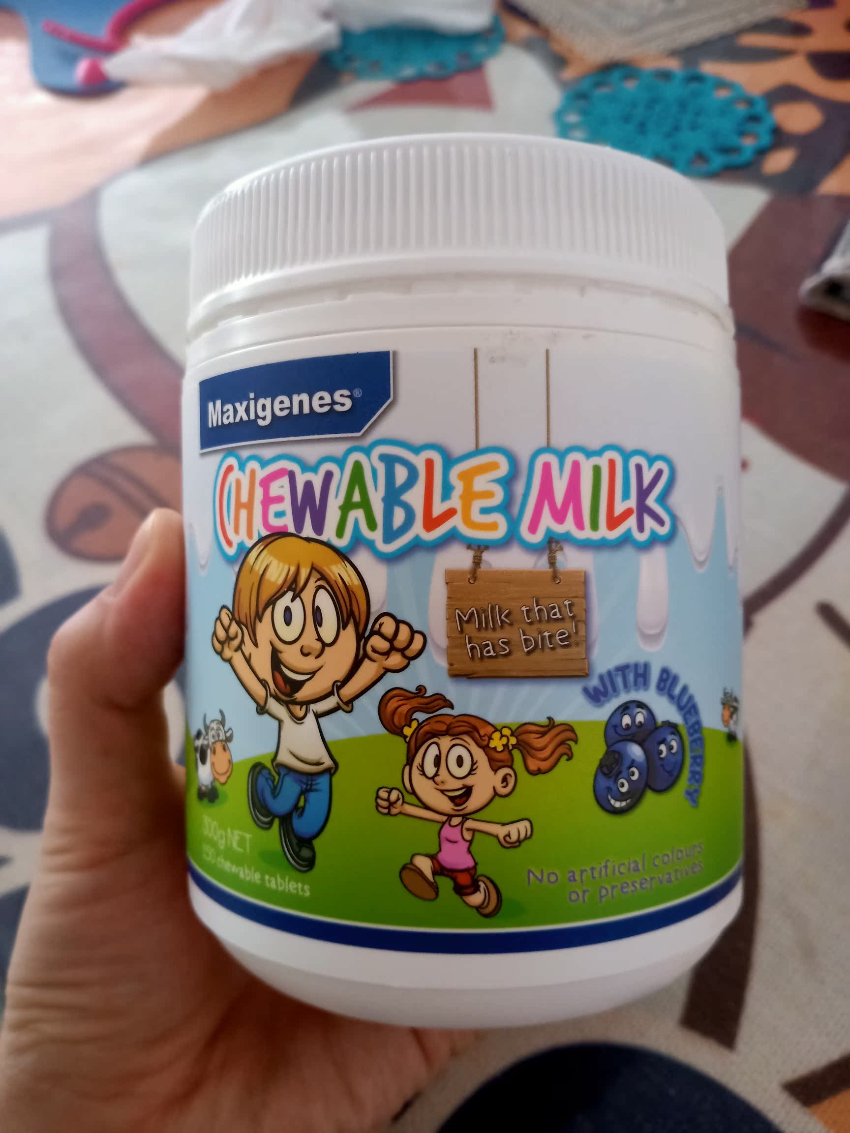 【薇娅推荐】maxigenes 澳洲美可卓蓝胖子蓝莓护眼奶片儿童咀嚼片