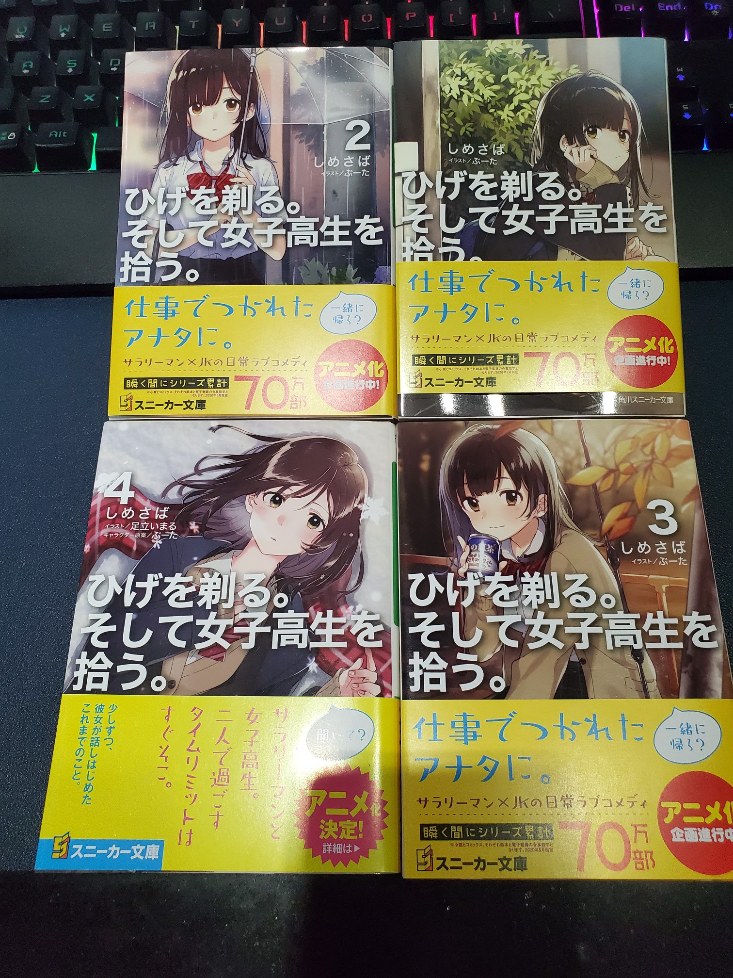 現貨 深圖日文 剃鬚 然後撿到女高中生4 輕小說日版ひげを剃る そして女子高生を拾う4 しめさば著日本原裝進口正版書