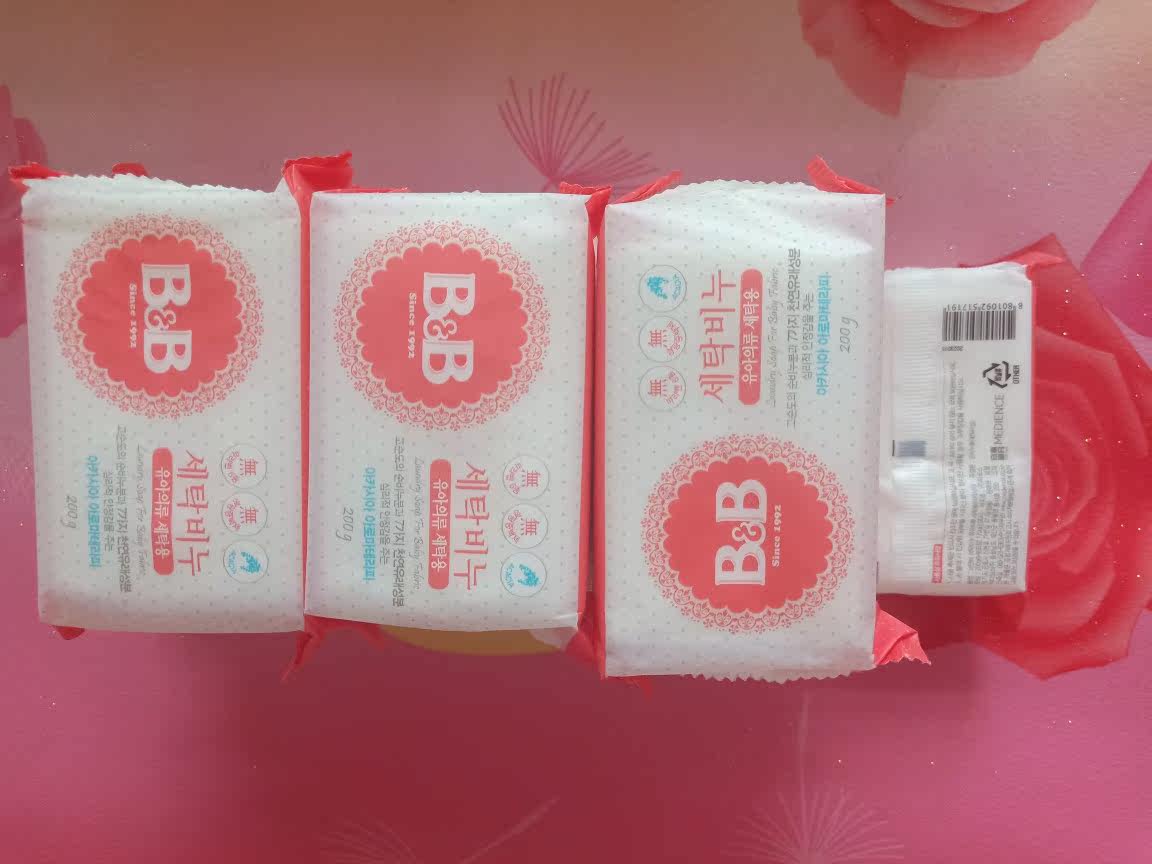【直营】韩国b&b保宁进口婴儿 洗衣皂 洋槐花香味200g