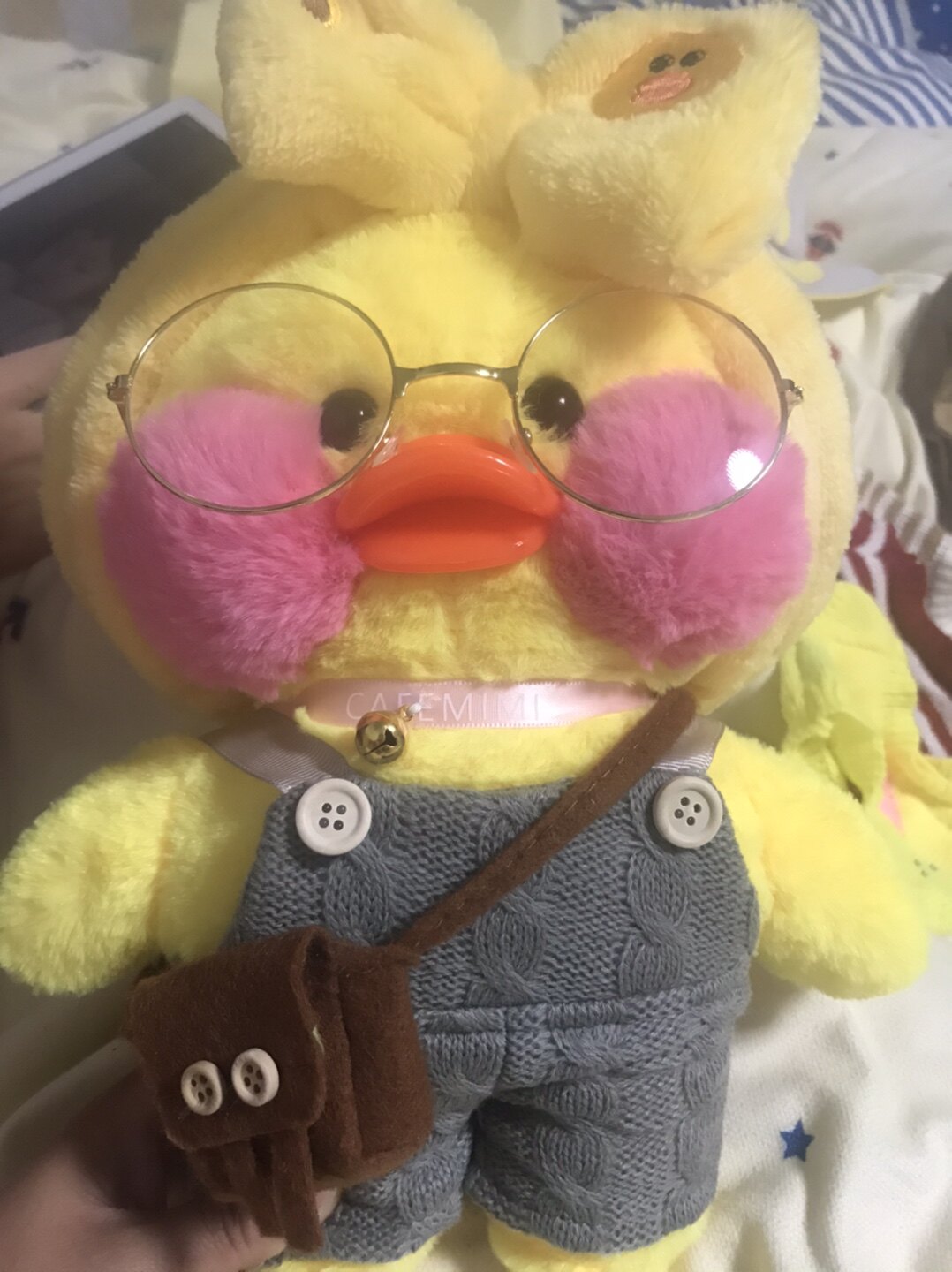 可爱网红小黄鸭玩偶ins玻尿酸鸭女生录音公仔毛绒玩具生日礼物女