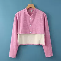 Бархатный цветной лонгслив