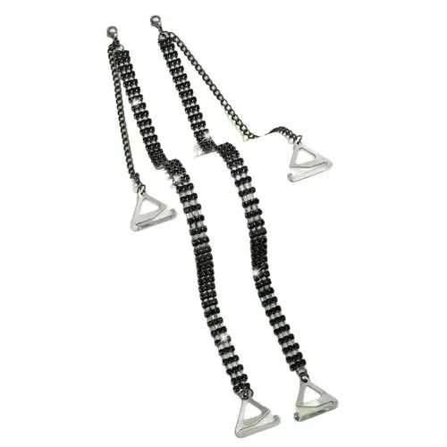 Нескользящие бретели из жемчуга, нижнее белье, невидимый бюстгалтер для невесты, металлический аксессуар