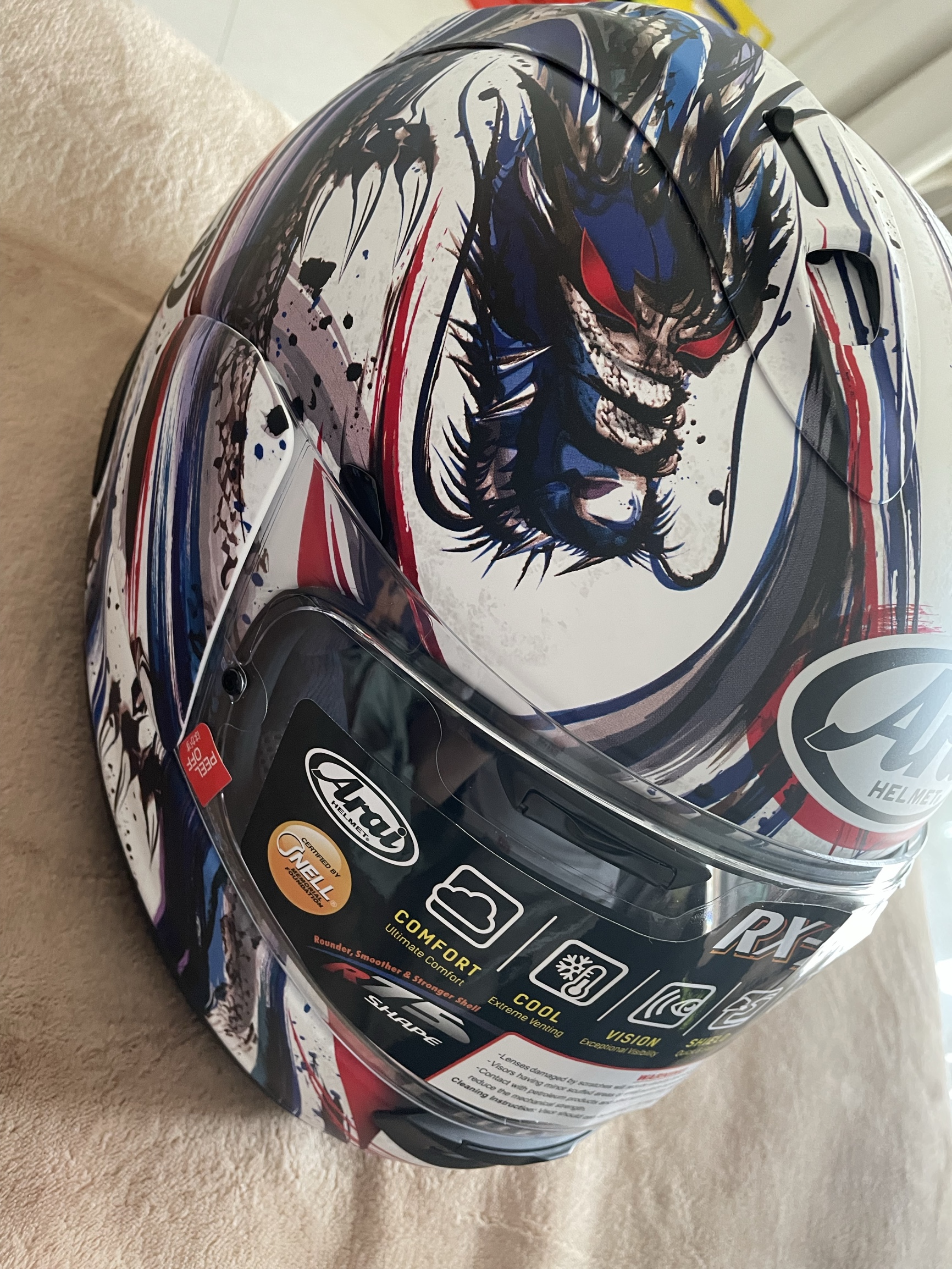 RY骑备部品现货ARAI头盔RX7X青城龙一高桥枫大眼曼岛TT赛车认证盔