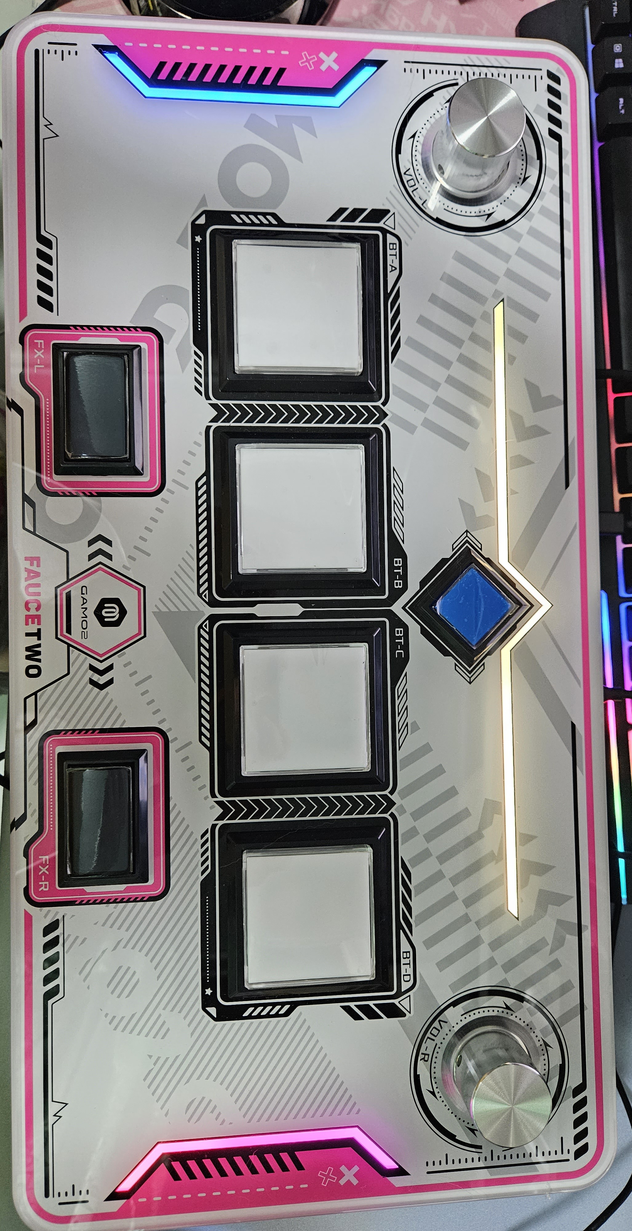 GAMO2】黑！粉！代号FAUCETWO 次世代SOUND VOLTEX/SDVX 手台- Taobao