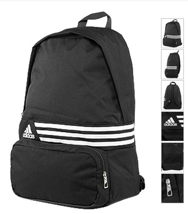 

спортивная сумка для тенниса Adidas 3 Adidas Medium Stripes Backpack Black