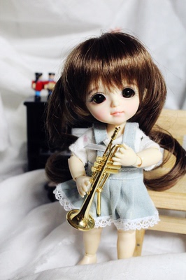 taobao agent Special offer [Flower Ling] 1/8 1/12bjd doll musical instrument BJD trumpet Momoko XAGA soldier