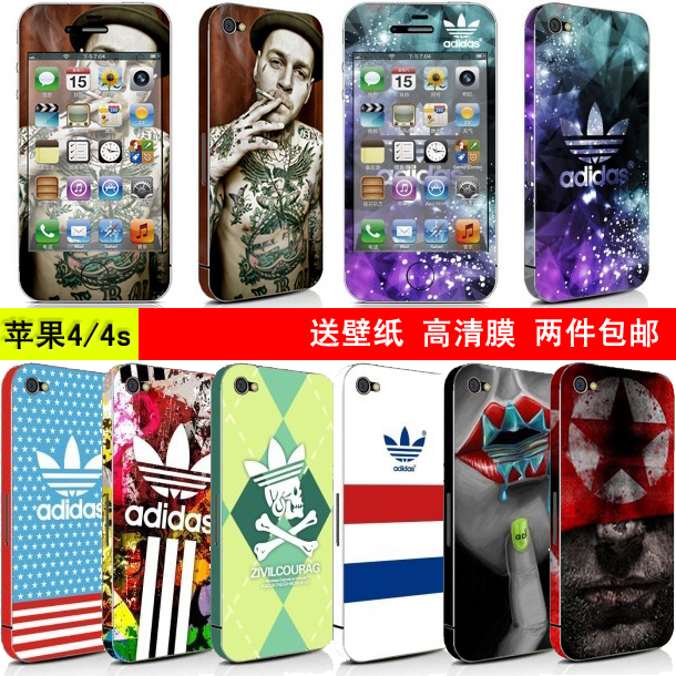 

Apple защитная плёнка для iPad IPhone 4 sticker Iphone4s Adidas I4 IPHONE4S